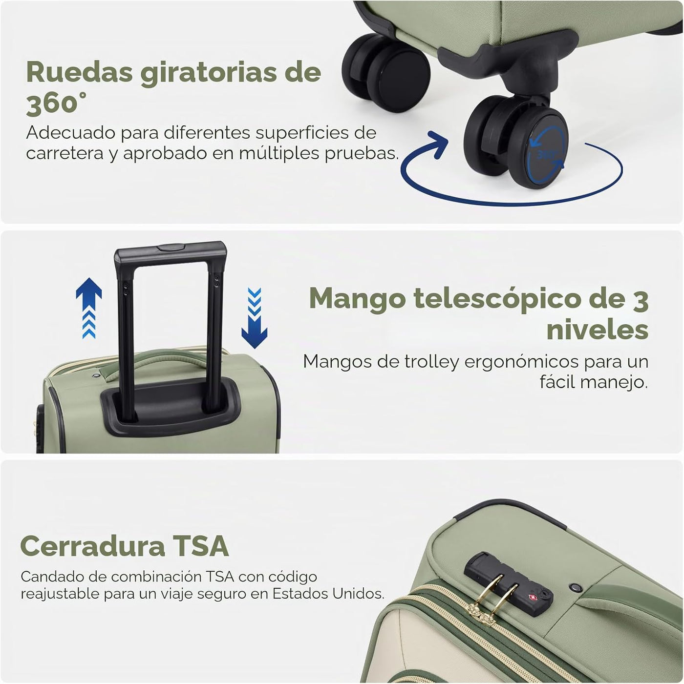 Softside - Maleta de mano expandible con apertura superior de 20 pu...