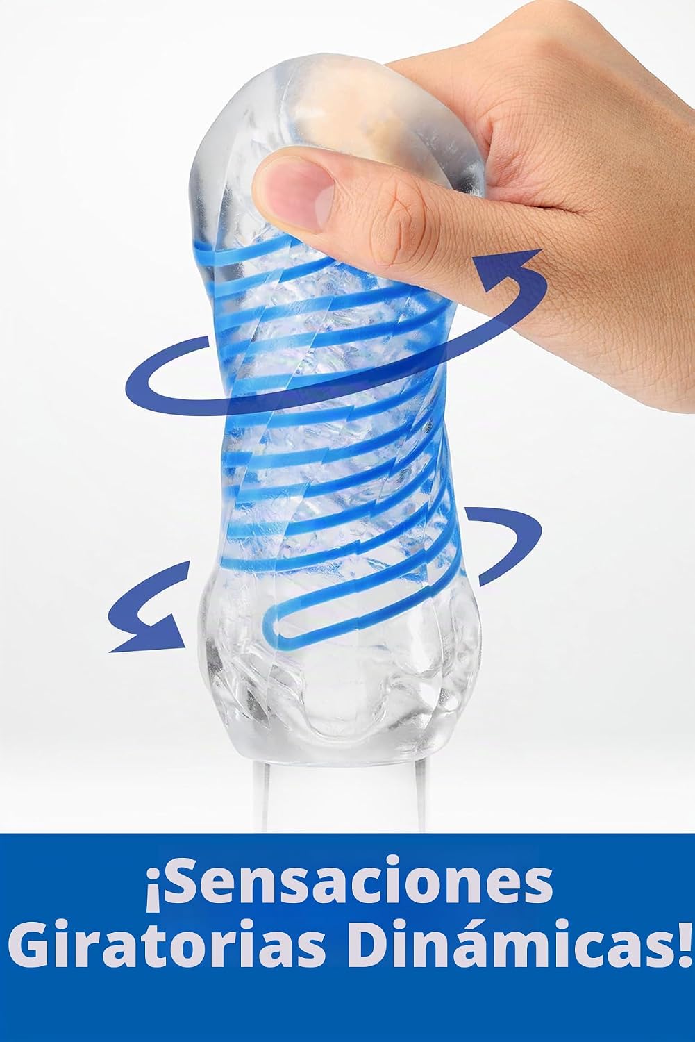 TENGA Spinner DX 02 Protuberancias, movimiento espiral, reutilizabl...