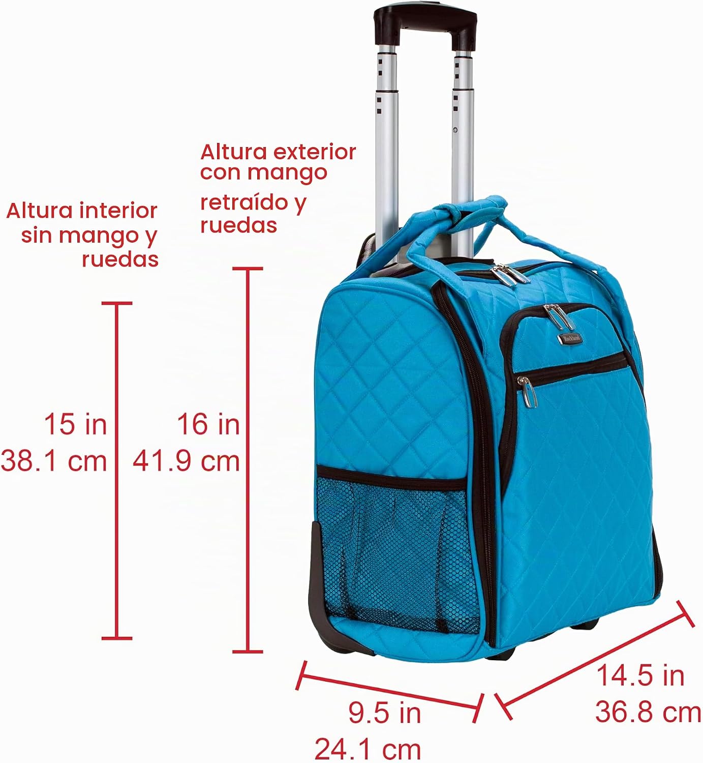 Rockland Melrose - Maleta con ruedas, de porte vertical, para caber...