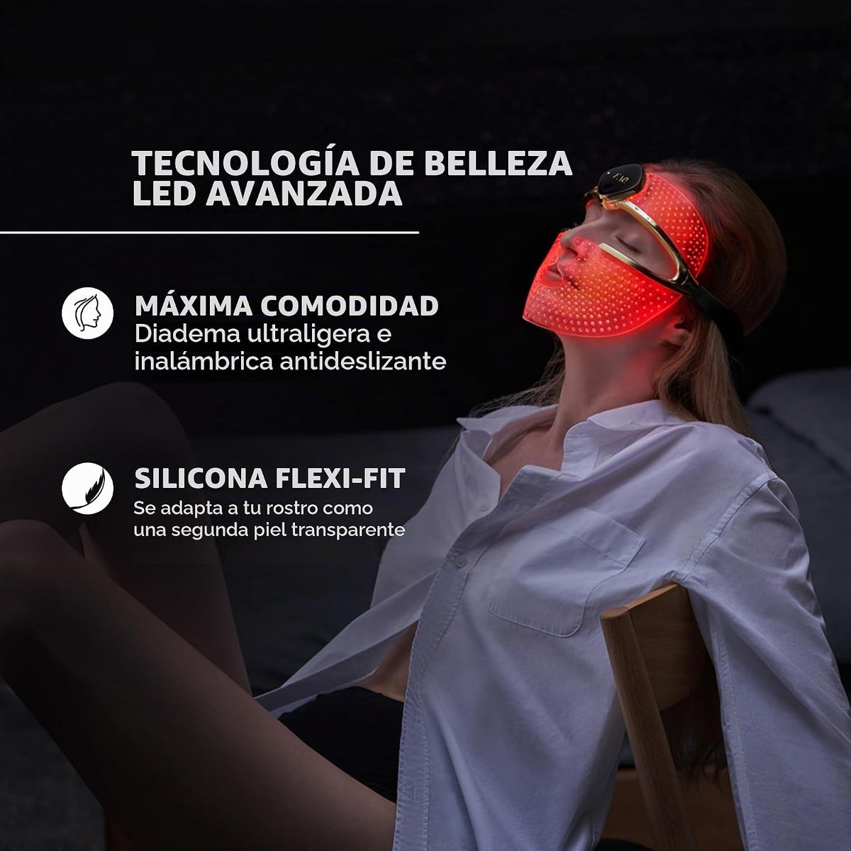 Preguntas frecuentes 202 Mascarilla facial LED avanzada de 8 colore...