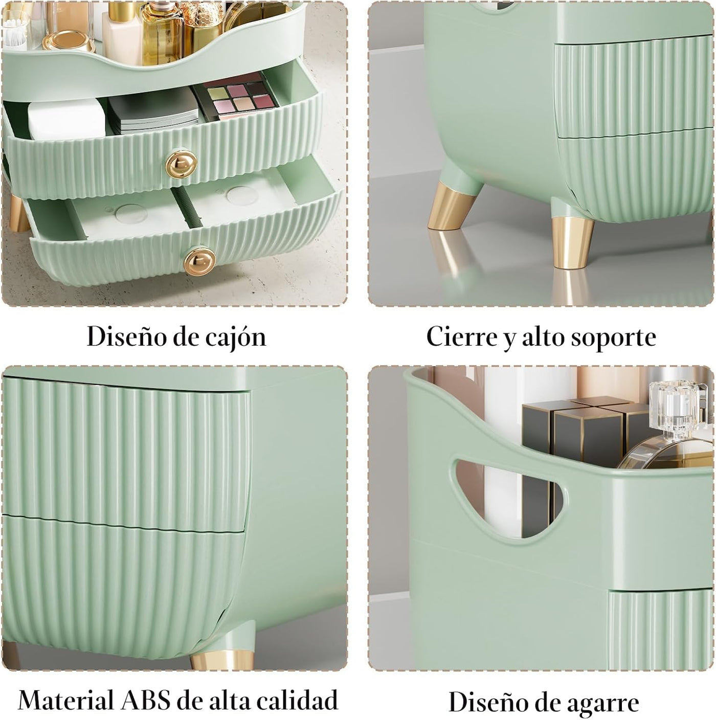Organizador de maquillaje para encimera, organizador de cuidado de...