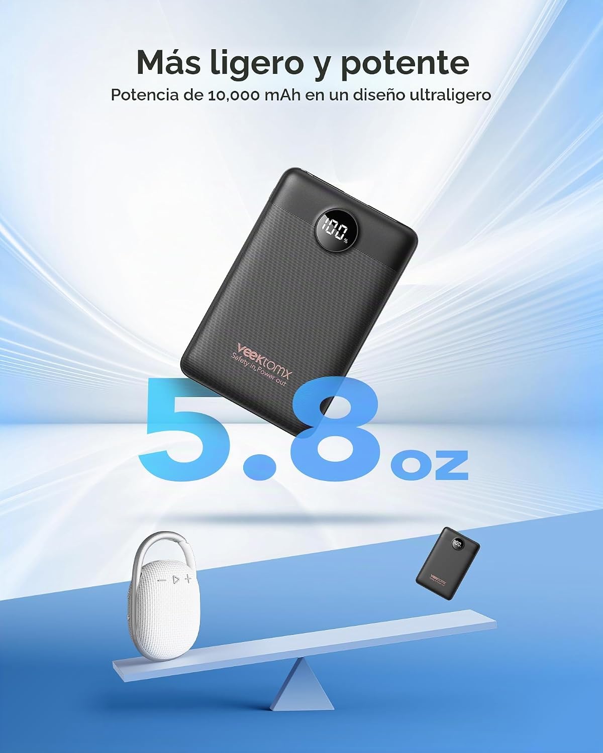 Cargador portátil 10000mAh, banco de energía ultra delgado de carga...