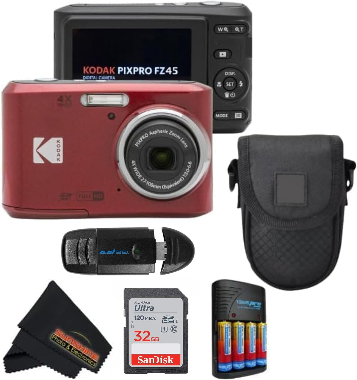 KODAK PIXPRO FZ45 Cámara digital con sensor CMOS de 16 MP con zoom...