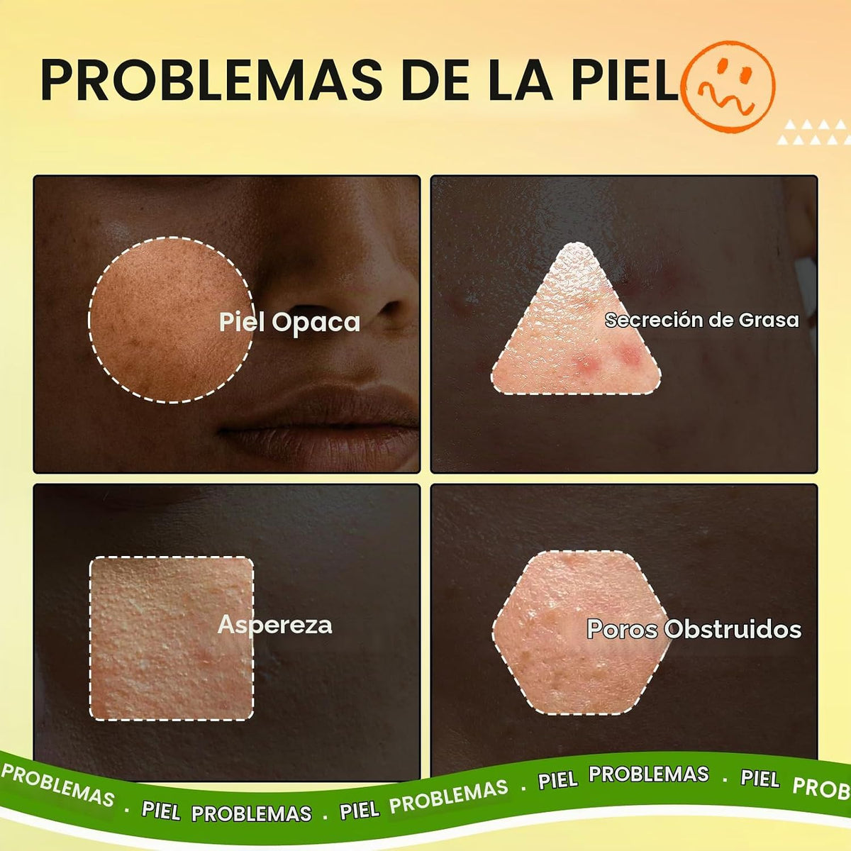 QUIYUM - Juego de cuidado de la piel para pieles grasas y mixtas, c...