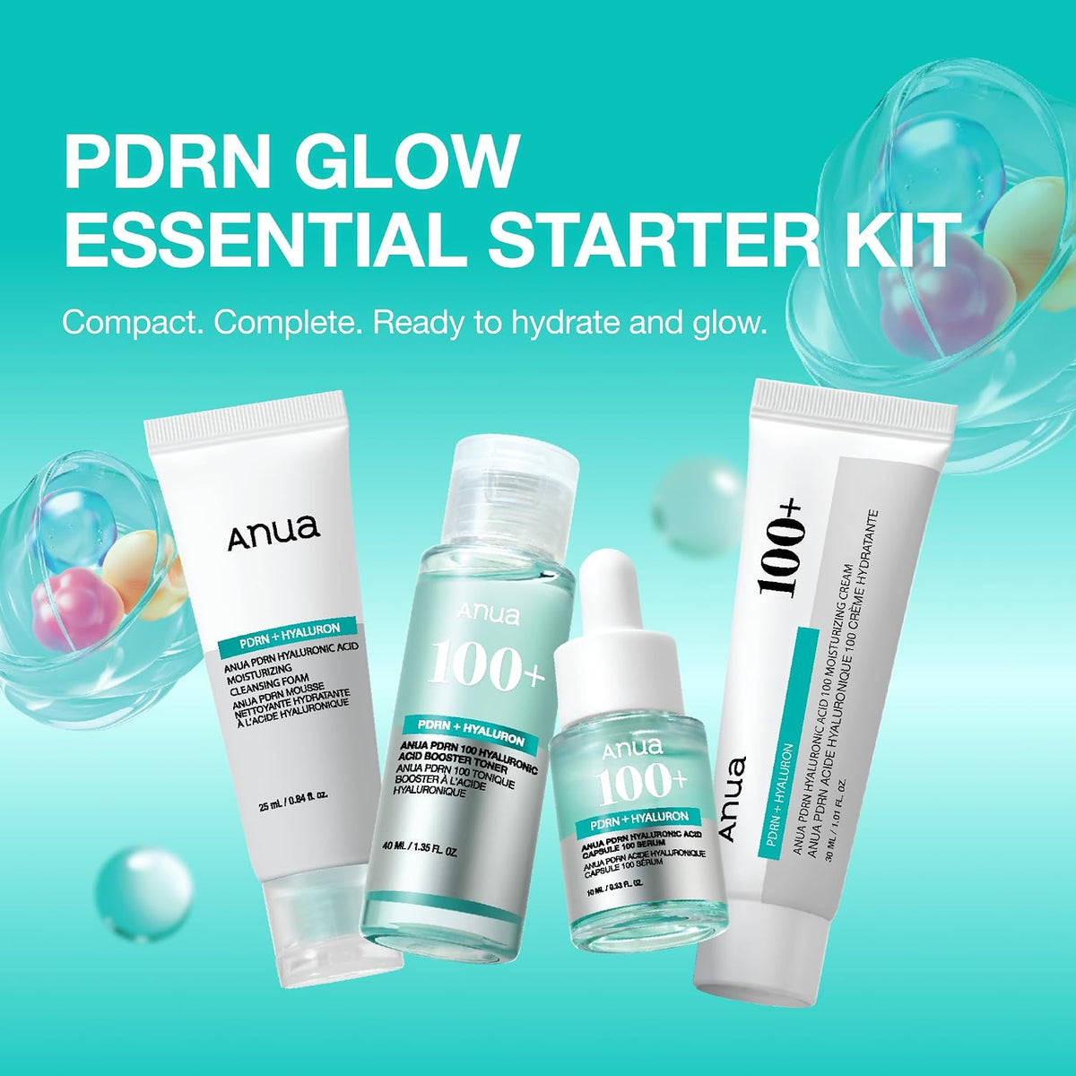 Kit de inicio esencial Anua Salmon DNA PDRN Glow | Set de cuidado d...