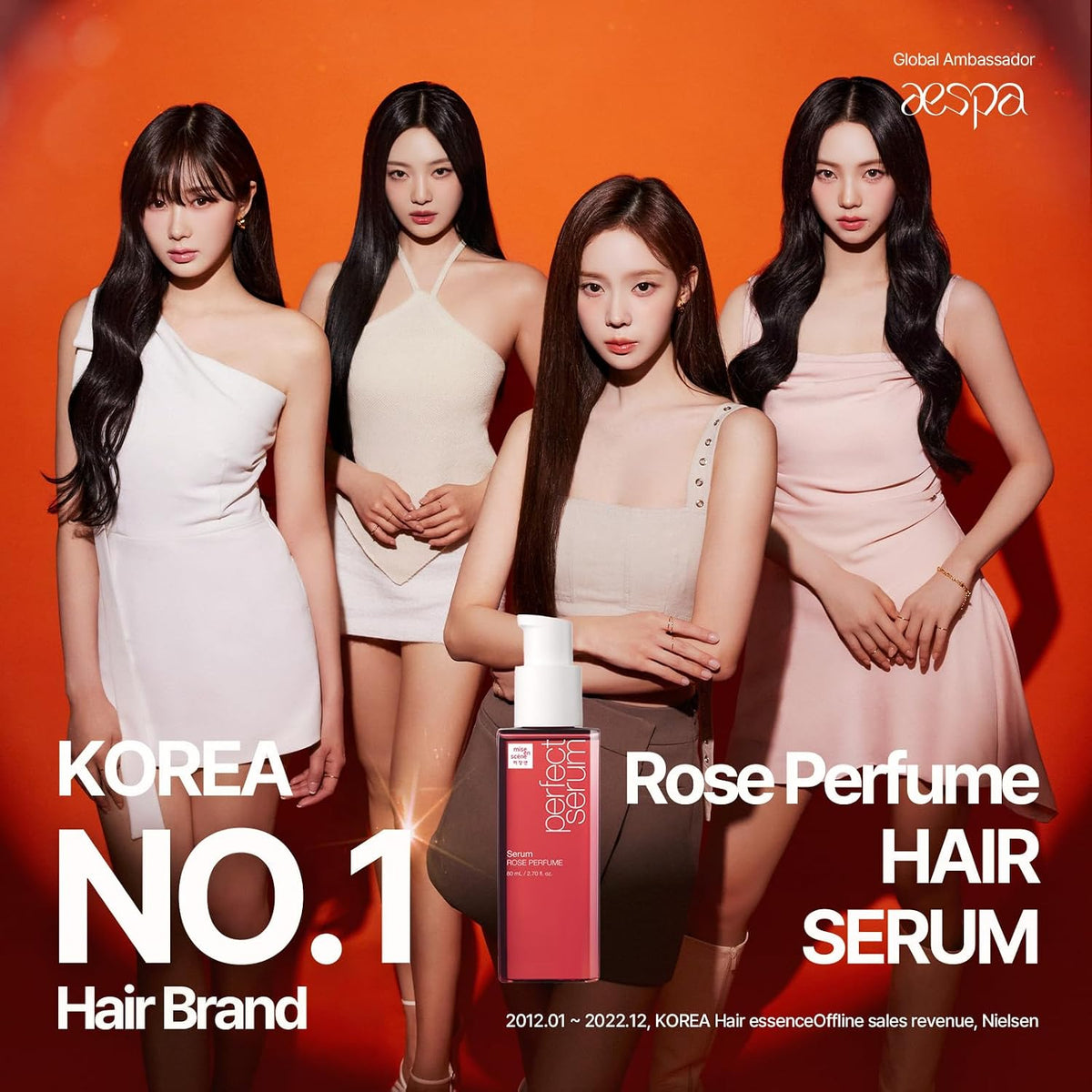Mise En Scene Perfect Rose Perfume Serum - Hair Refreshing Oil for...