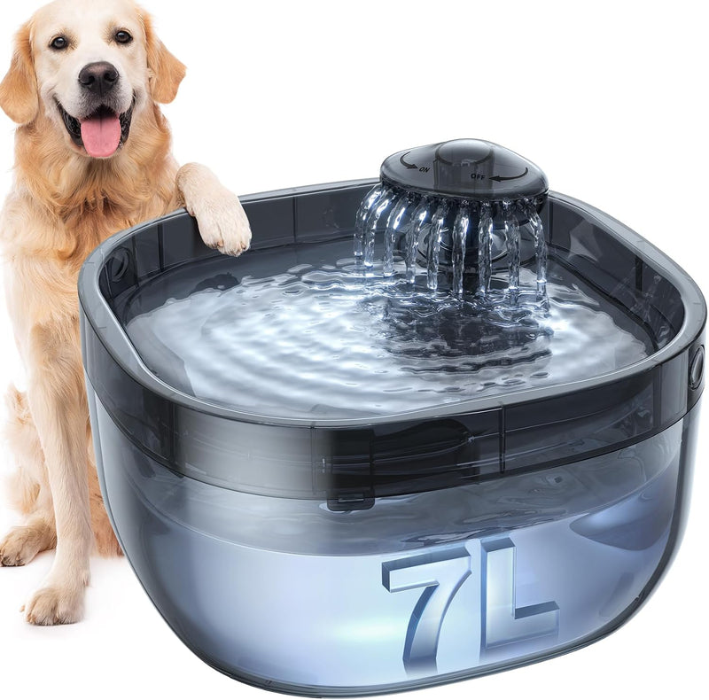 Fuente de agua de 7L\/1.8Gal para perros grandes, dispensador de ta...