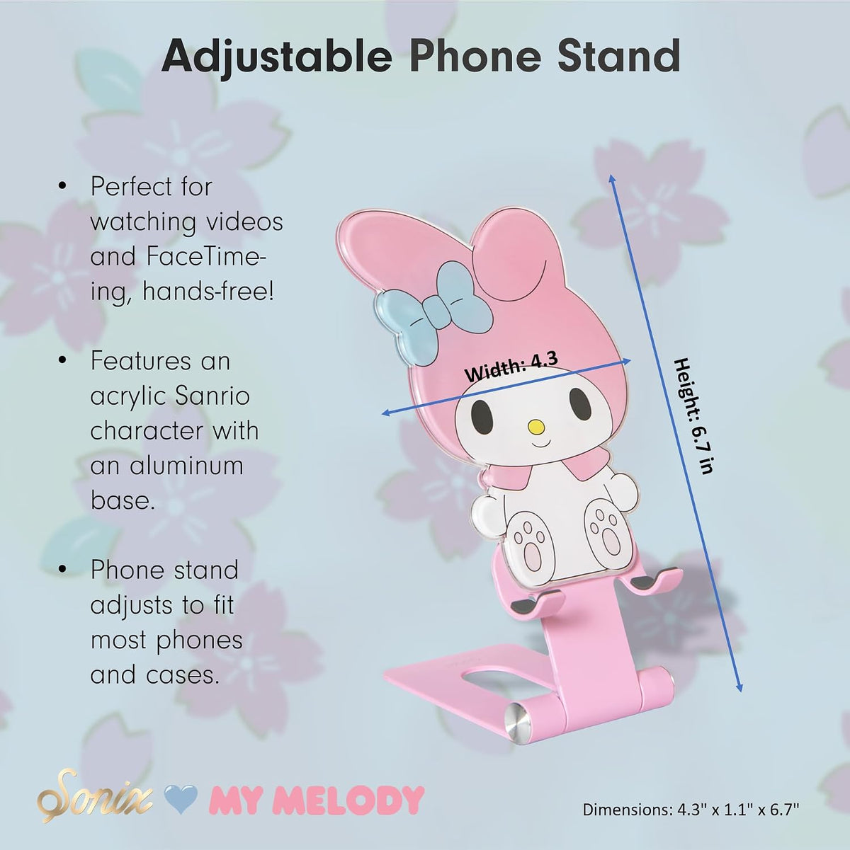 Sonix x Sanrio Soporte de Teléfono con Personajes | Soporte Ajustab...