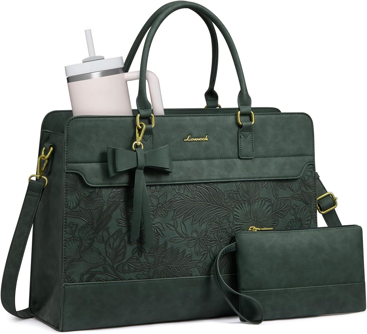 LOVEVOOK Bolsa de mano para computadora portátil para mujer, bolsa...