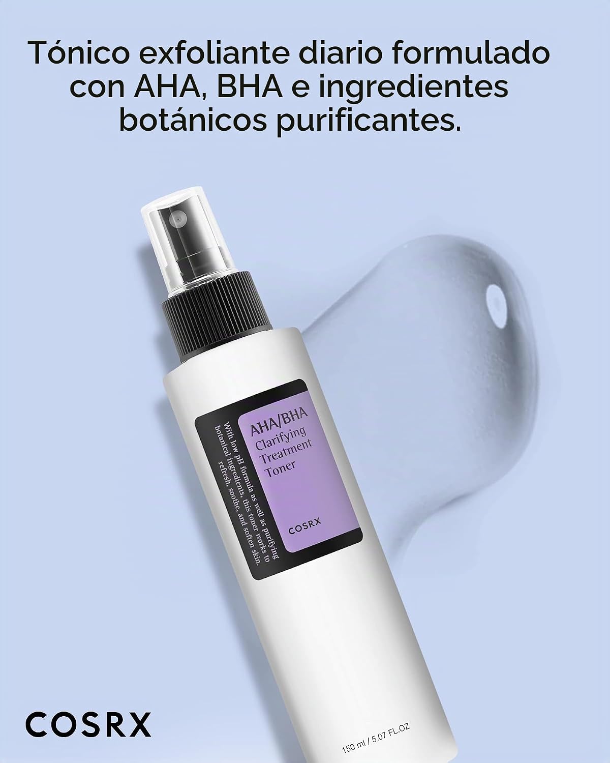 Tónico de tratamiento COSRX AHA\/BHA para puntos blancos y poros ob...
