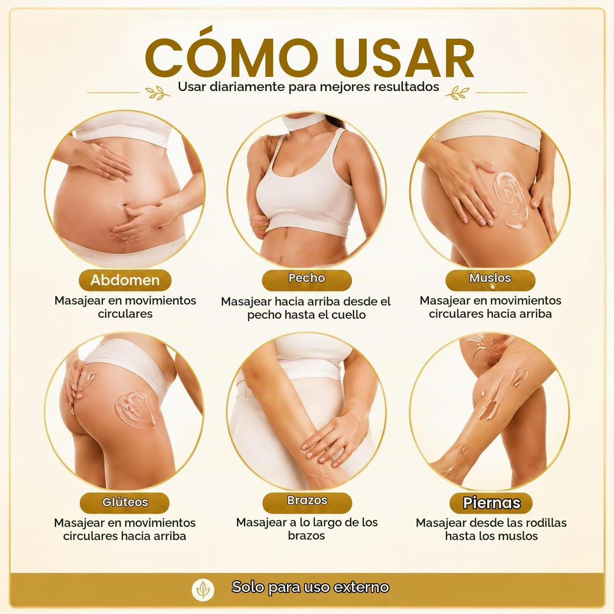 Aceite corporal de estrías para embarazo y cicatrices, aceite natur...