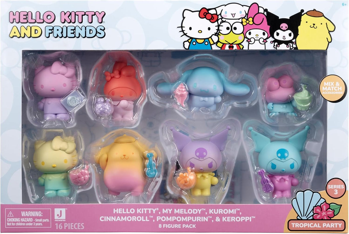 Jazwares Hello Kitty and Friends Ombre Tropical Party - Paquete de...