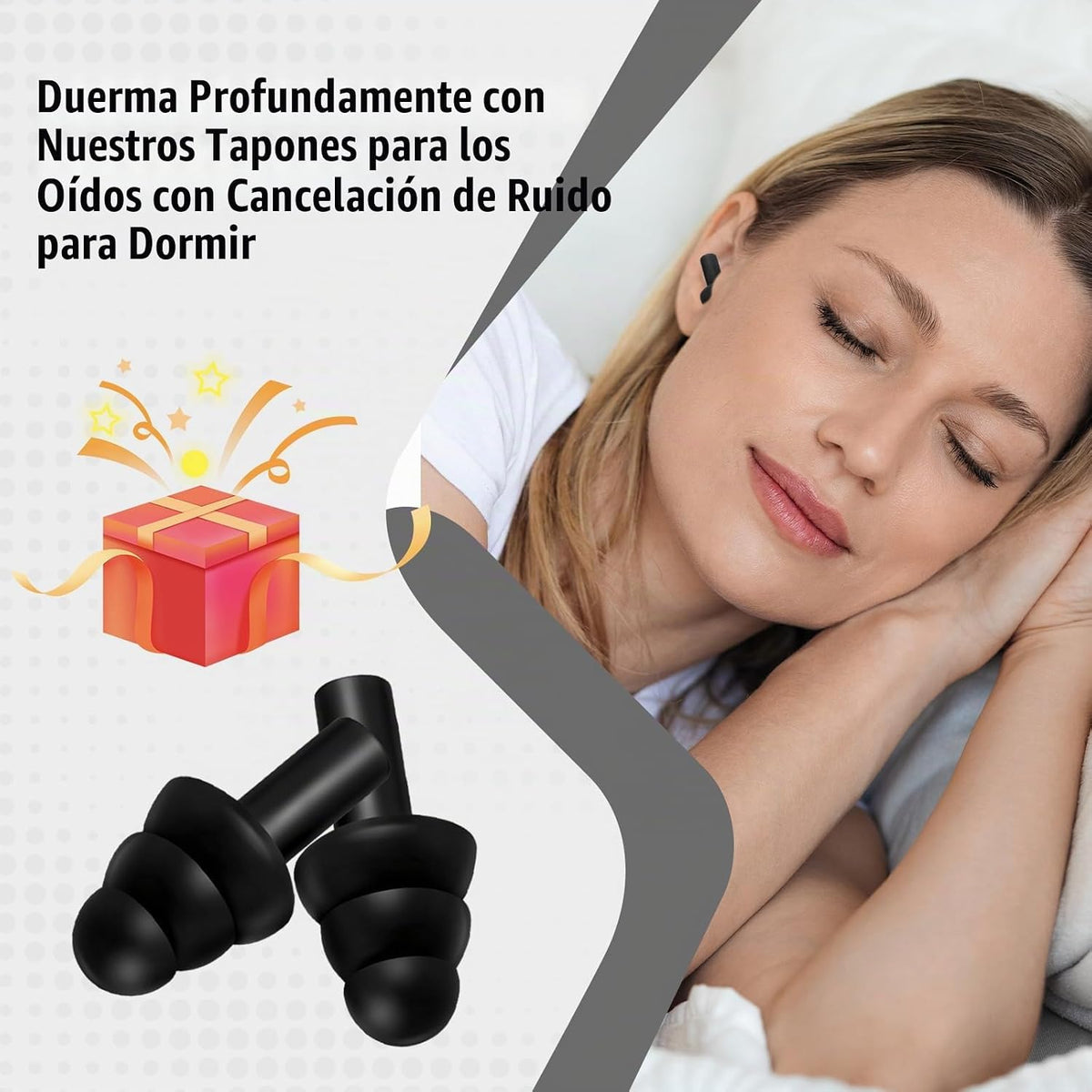 TrelaCo - 200 pares de tapones para los oídos a granel, tapones de...
