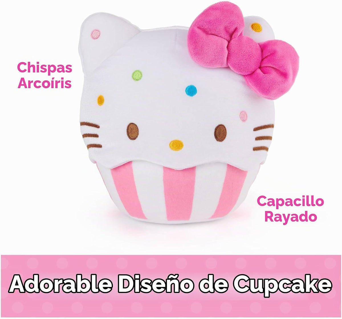GUND Sanrio Hello Kitty Cupcake - Juguete de peluche de postre de 8...