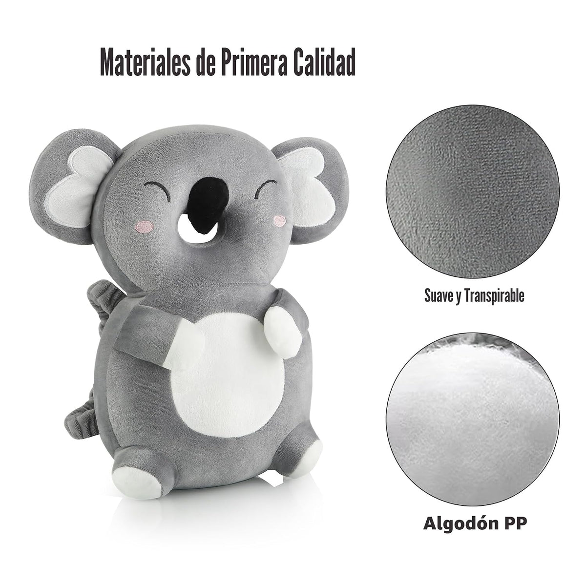 PandaEar Mochila de protección para la cabeza del bebé, protector d...