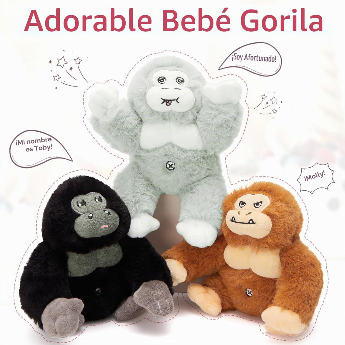 MaoGoLan Animales de Peluche Gorila Gigante - Gorila de Peluche Gra...
