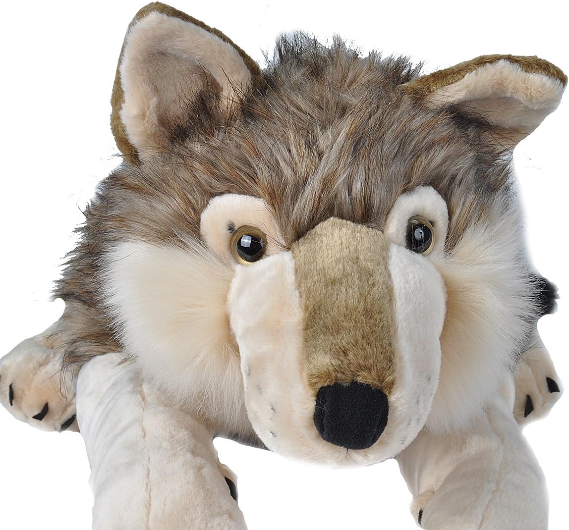 Wild Republic - Peluche Jumbo de lobo, animal gigante de peluche, j...