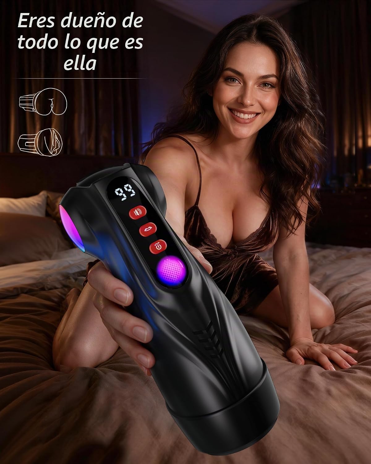 Uoffile Masturbador masculino Juguetes sexuales masculinos \u2013 2...
