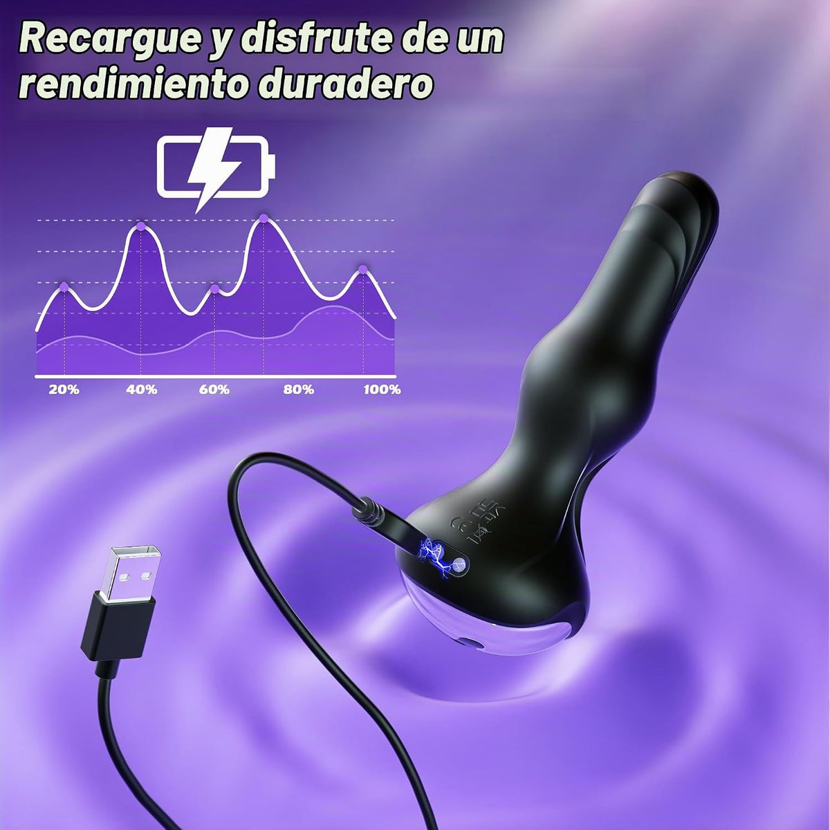DORRTYOU Masajeador de próstata, tapón anal para hombres y mujeres...