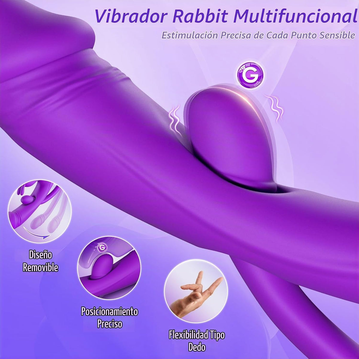 Juguetes sexuales vibradores para mujeres, vibrador de punto G 3IN1...