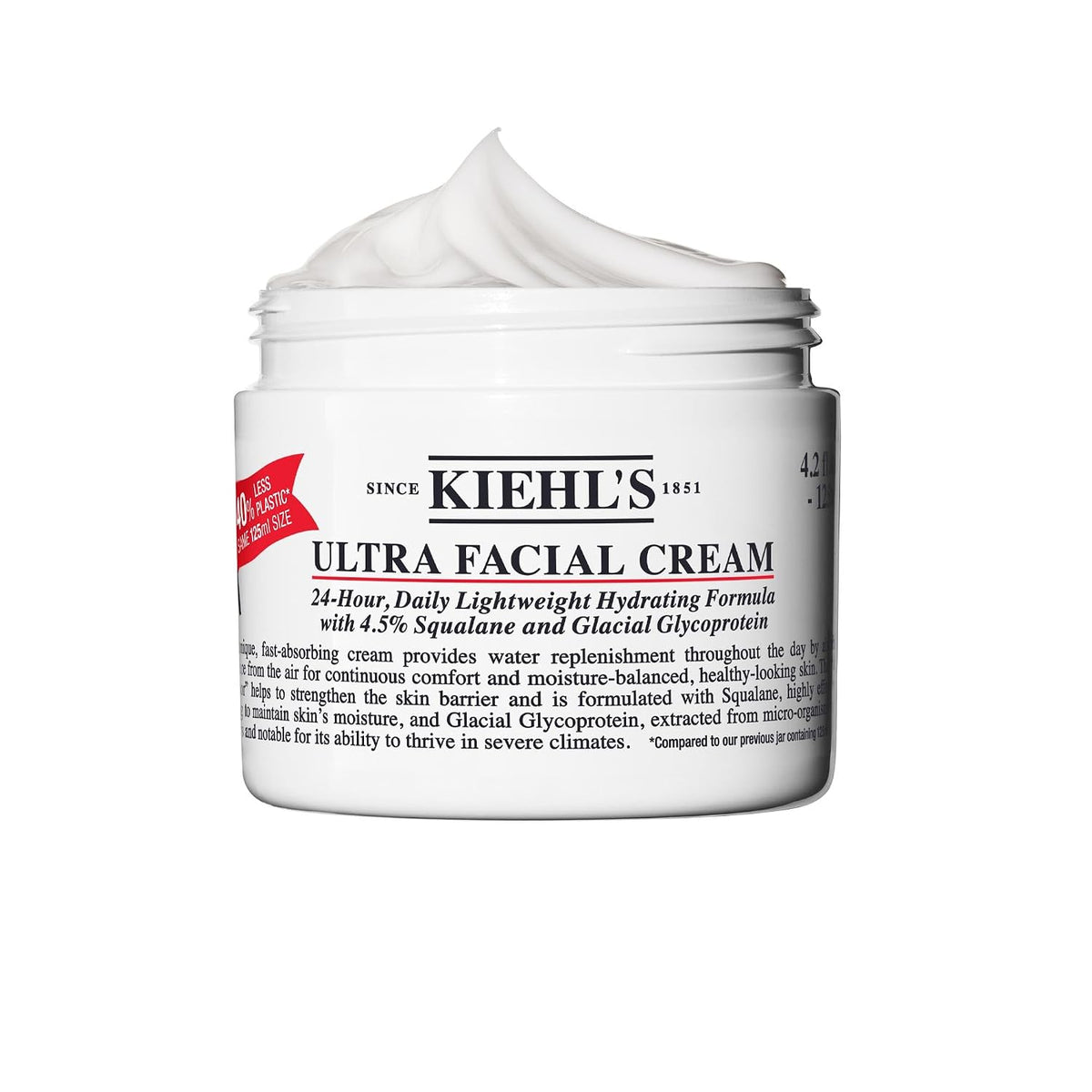 Kiehl's Crema Facial Ultra, con 4.5% de escualano para fortalec...