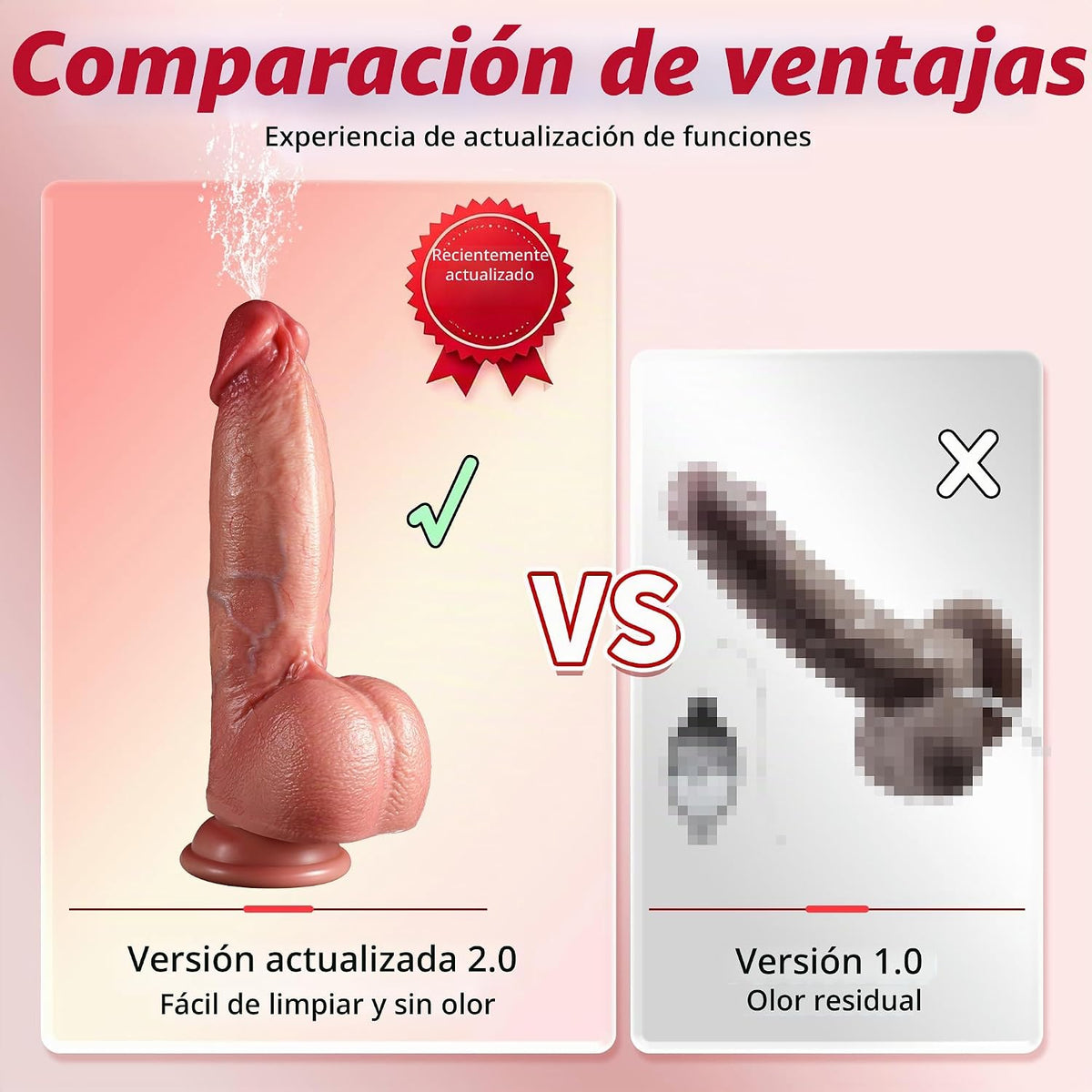 Consolador realista de eyaculación de 8 pulgadas, consolador para m...