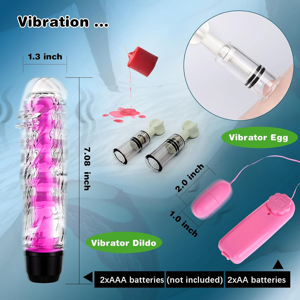 Kit de juguetes sexuales BDSM para parejas, kit de restricciones de...