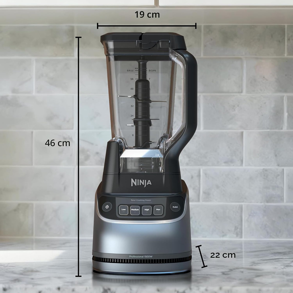 Ninja UltraCrush Pro Sistema de cocina, 1500 W, licuadora de 72 onz...