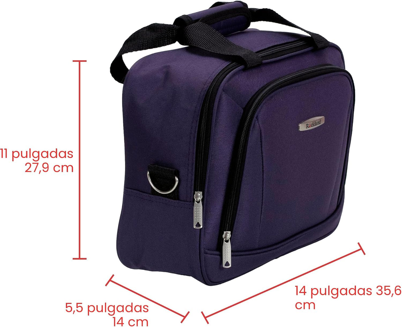 Rockland Fashion Softside Juego de equipaje vertical, morado, 2 pie...