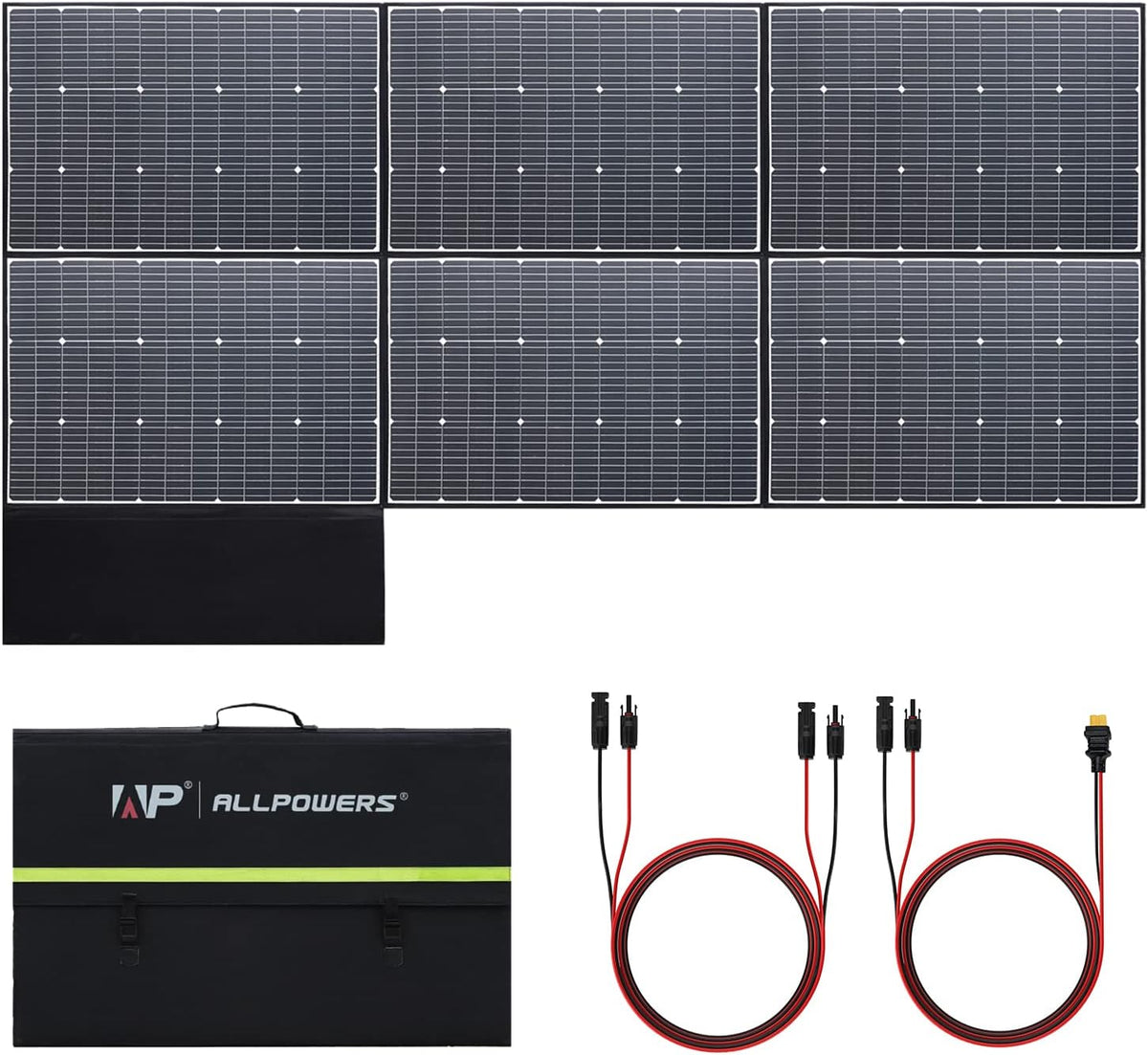 ALLPOWERS El panel solar plegable SP039 600W, IP67 impermeabiliza l...