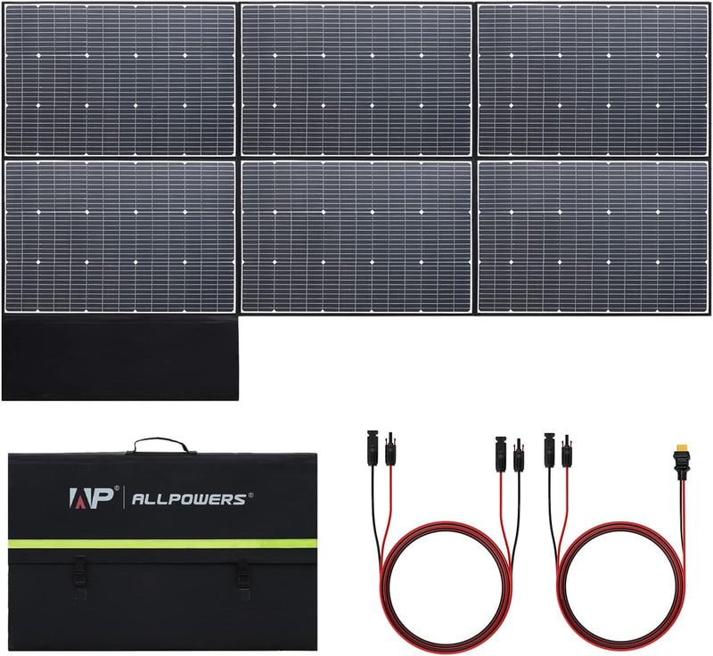 ALLPOWERS El panel solar plegable SP039 600W, IP67 impermeabiliza l...