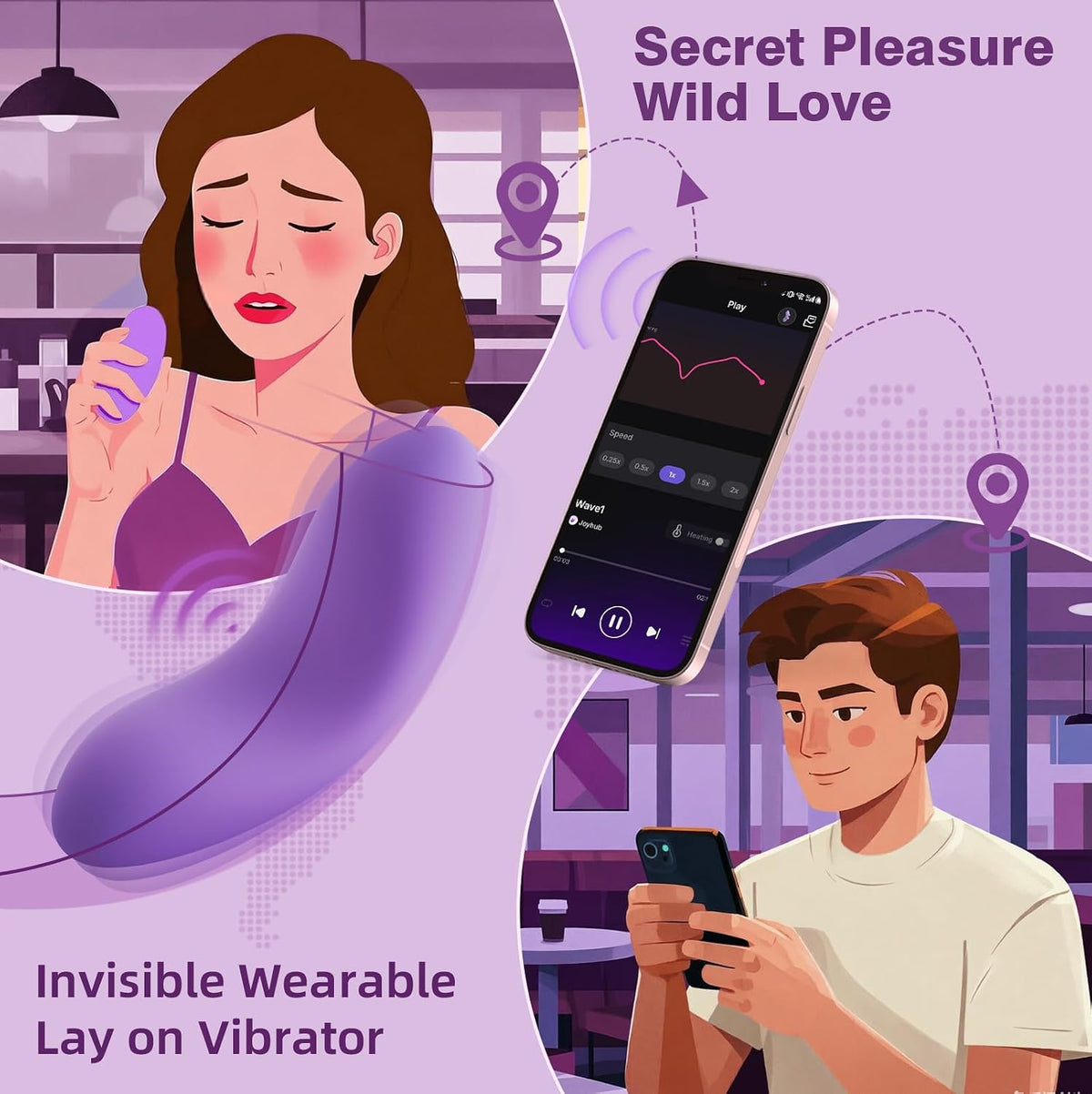 Vibrador portátil juguetes sexuales para mujer \u2013 SVAKOM Calien...