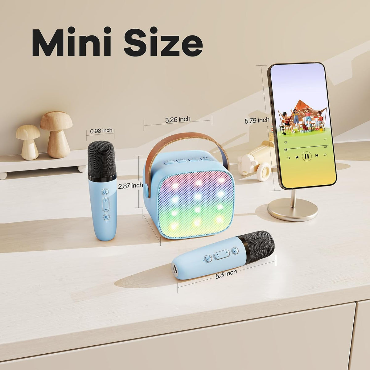 YLL Máquina de karaoke para niños, los mejores regalos de cumpleaño...