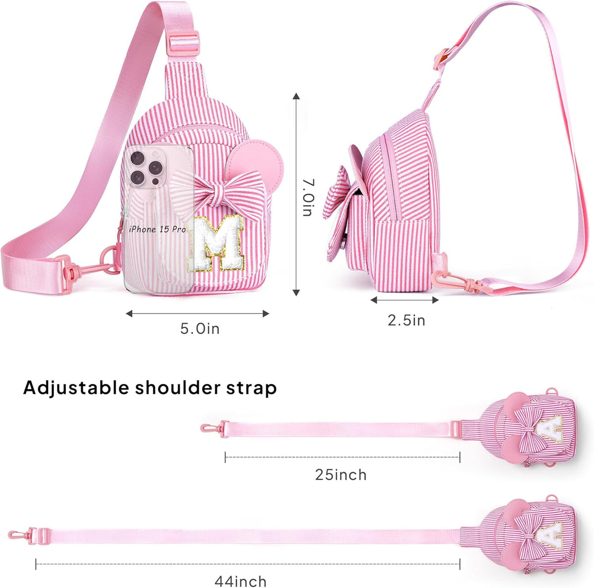 QLOVEA Regalos para niños y niñas, bolso bandolera para niñas, rega...