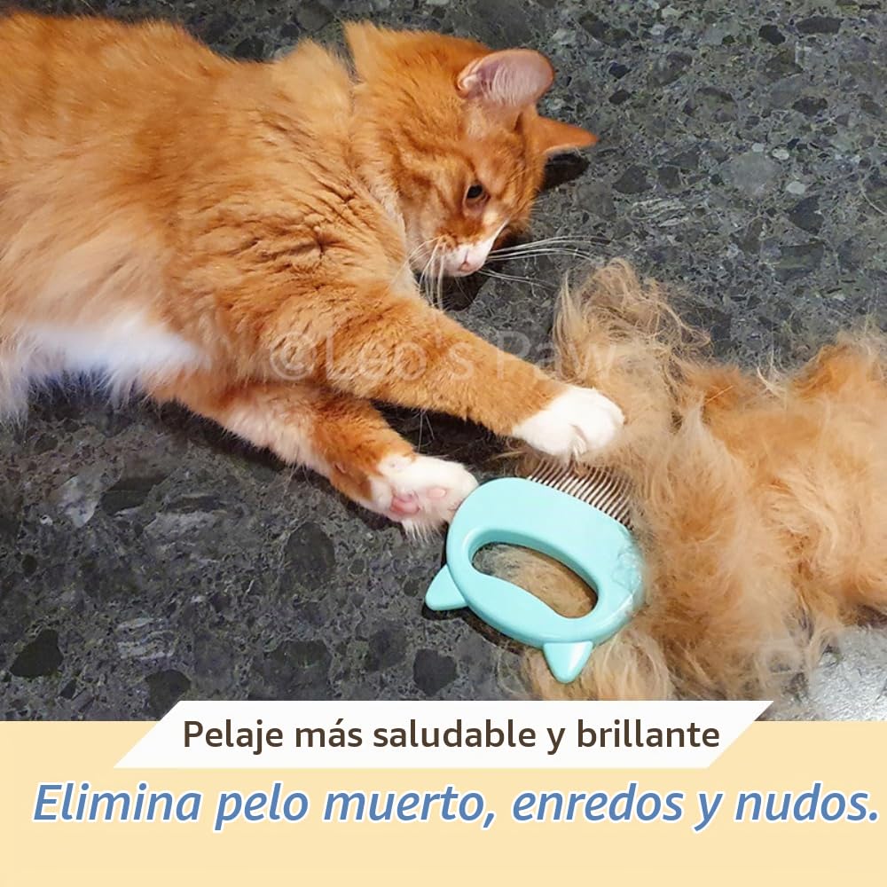 Leo's Paw El Peine de Concha de Masaje Original para Eliminació...