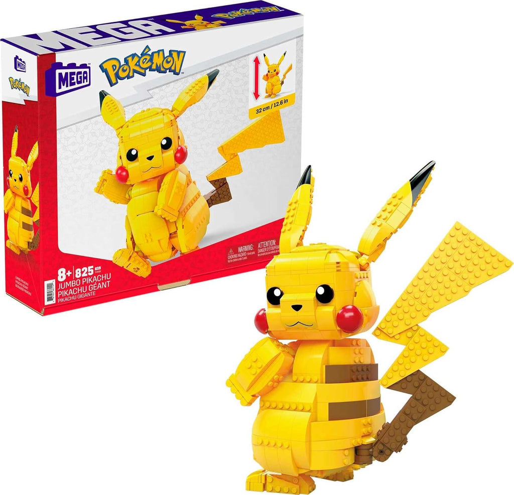 MEGA Pokémon Jumbo de Pikachu, 825 piezas, juguetes de construcción...
