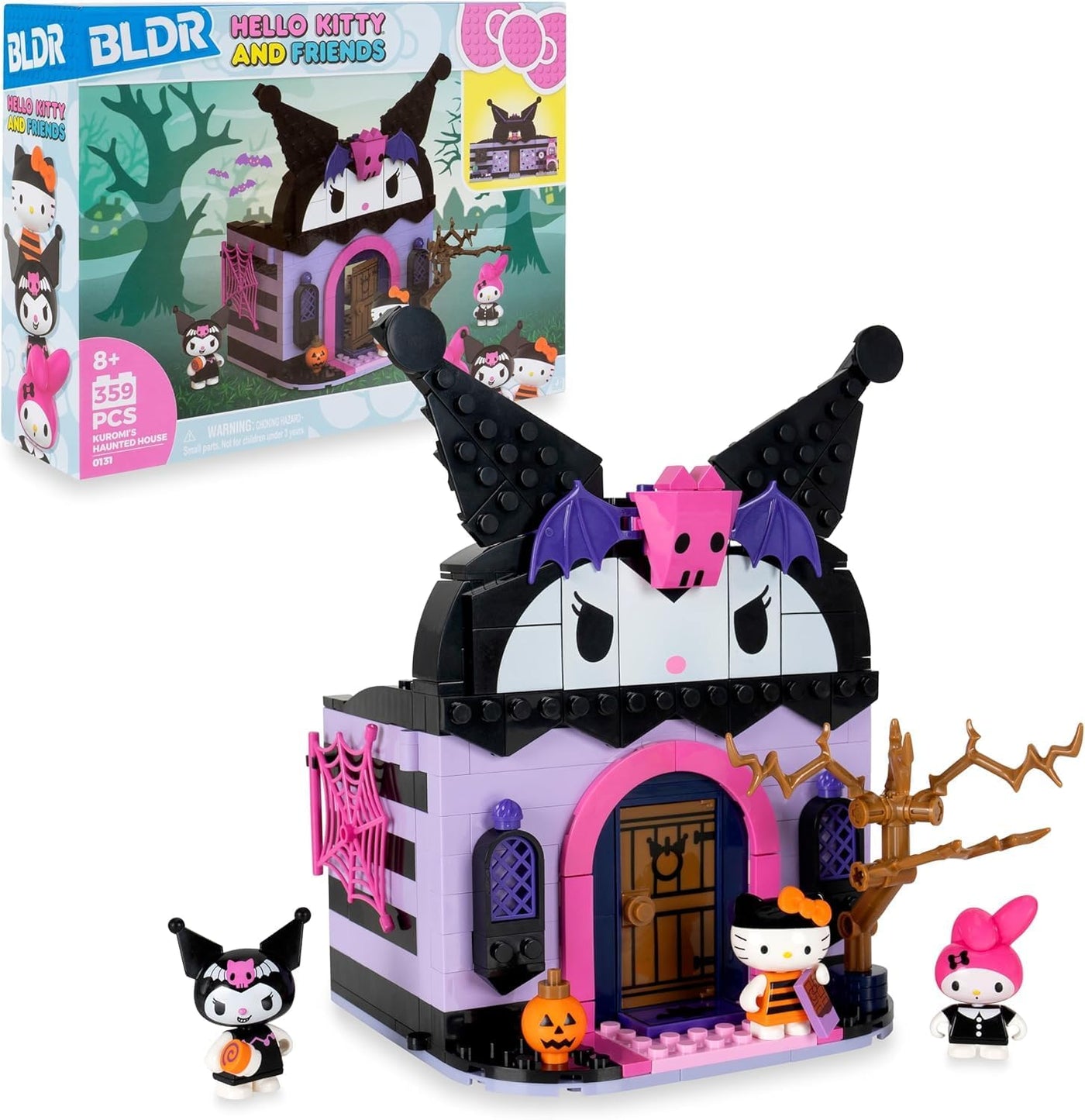 BLDR Hello Kitty and Friends Kuromi's Haunted House Building Se...