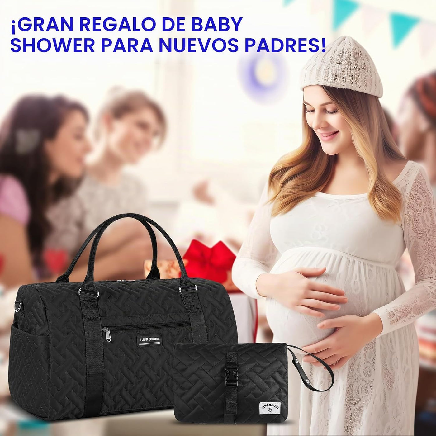 SUPROMOMI Bolsa de pañales: bolso de mamá, bolsa de bebé para niño...
