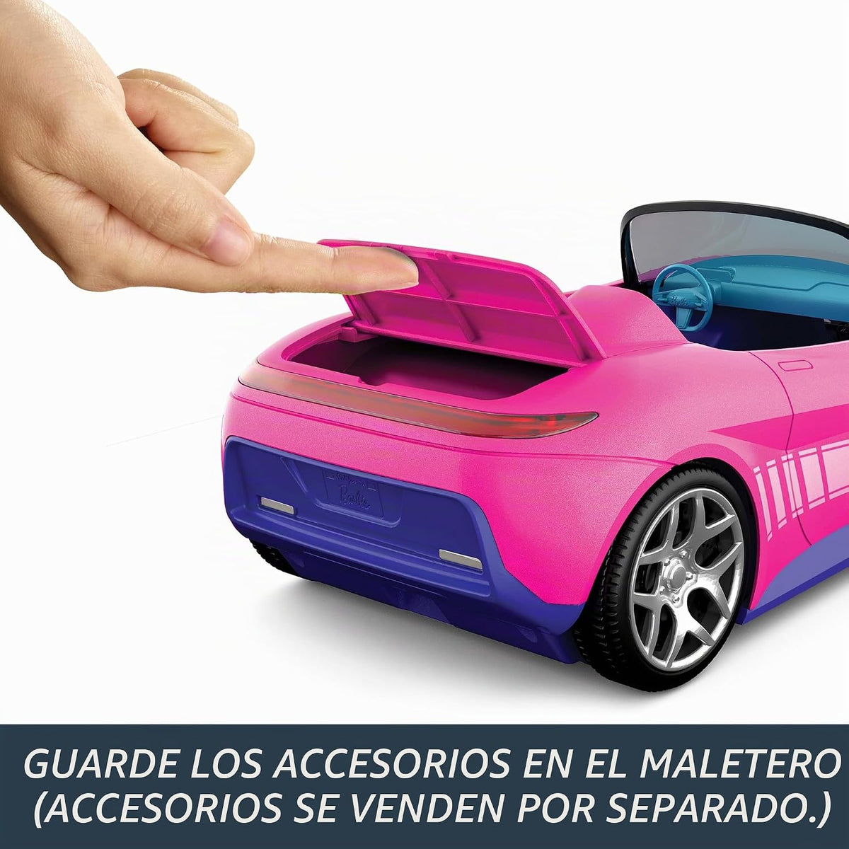 Hot Wheels Barbie RC coche de juguete, control remoto, color rosa |...