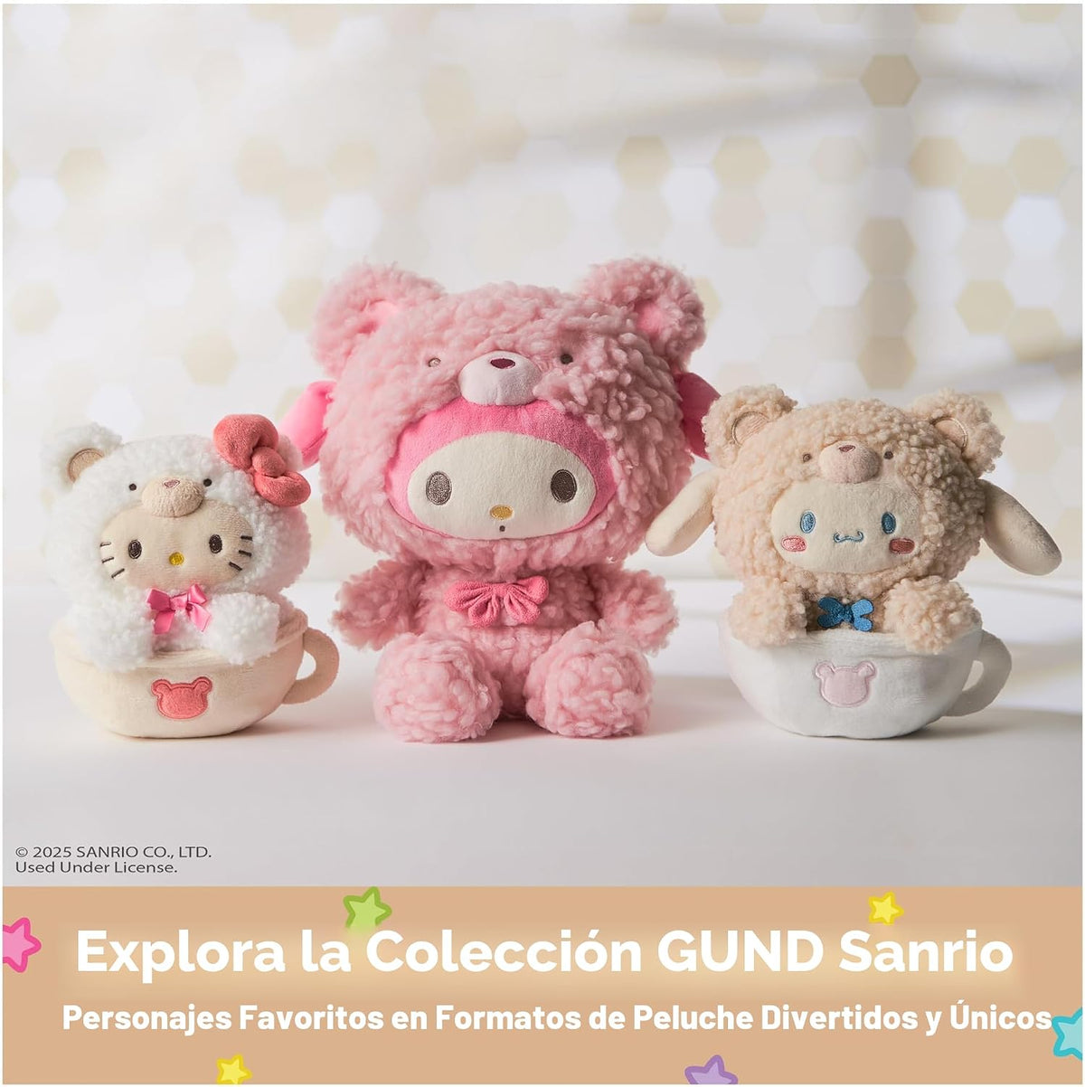 GUND Sanrio Cinnamoroll Root Beer Float - Juguete de peluche de 8 p...