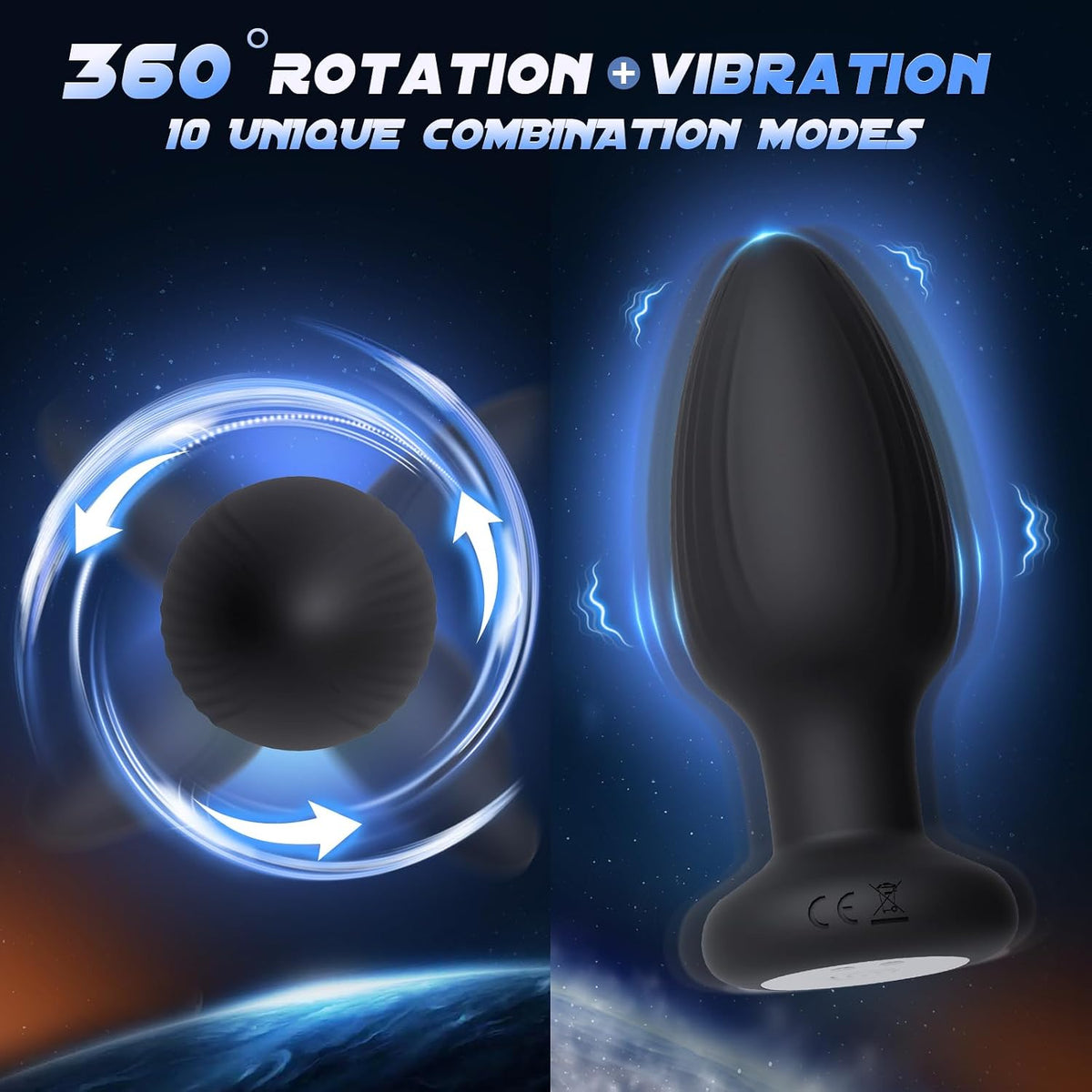 Toolprose Masajeador de próstata juguetes sexuales anales, vibrador...