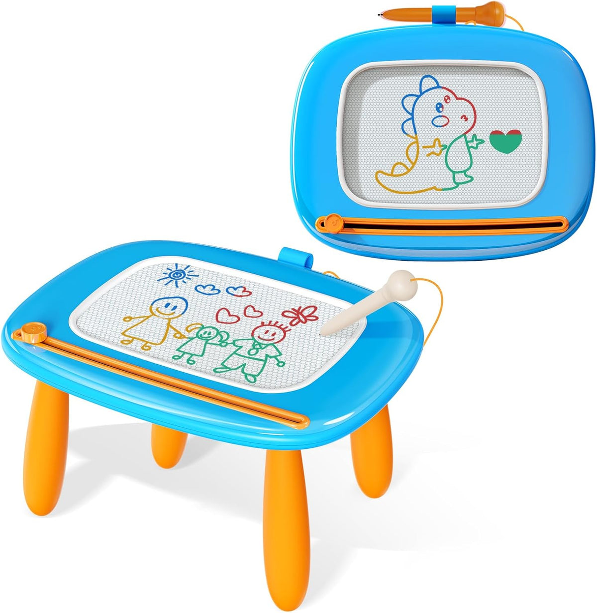 Kikidex Tablero magnético de dibujo, juguetes para niñas pequeñas p...