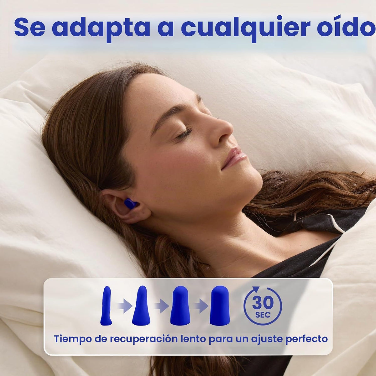 SnoozePlugs Tapones para los oídos de espuma ultra suave para dormi...