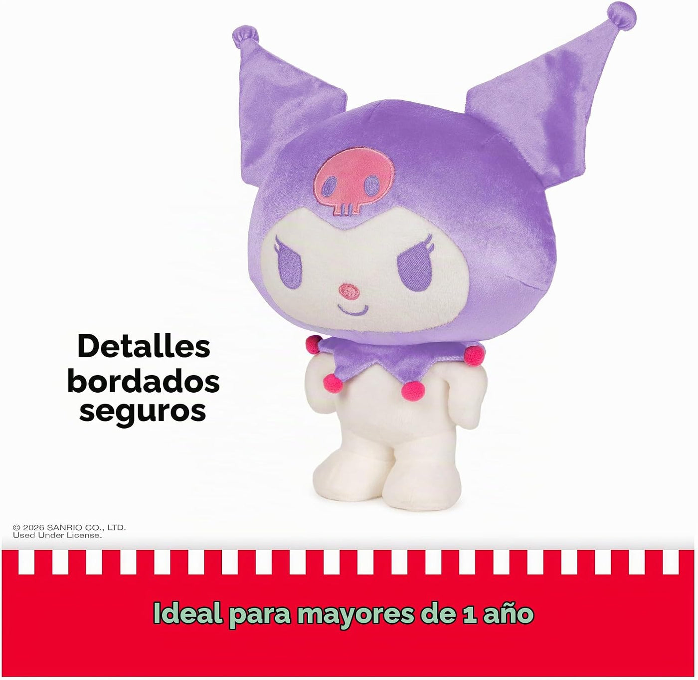 GUND - Peluche Sanrio Hello Kitty Kuromi, animal de peluche premium...