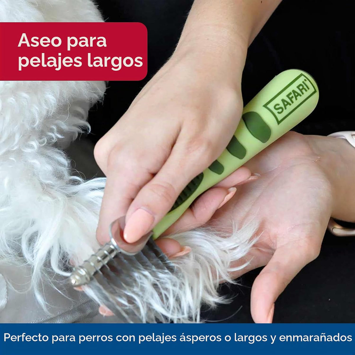 Peine para Mascotas Coastal Safari para Perros Desenredante - Herra...