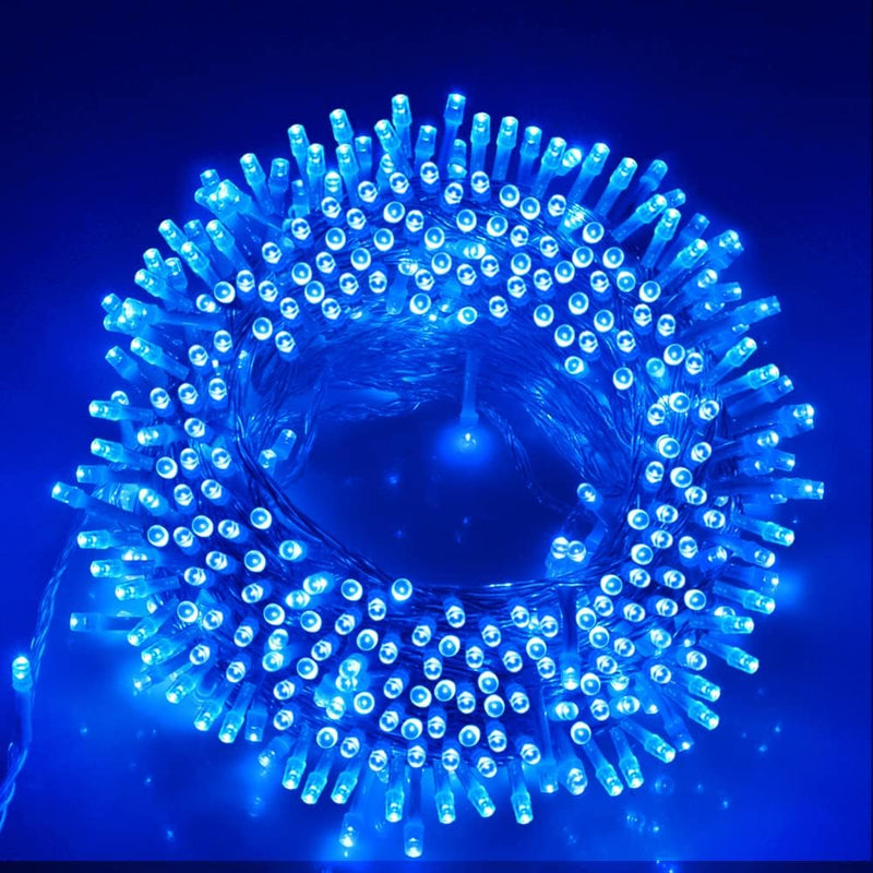 VTECHOLOGY Luces de Cadena de Navidad, 33 pies, 100 LEDs Azules Luc...