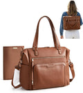 mommore Bolsa de pañales, bolsa de pañales grande con cambiador imp...