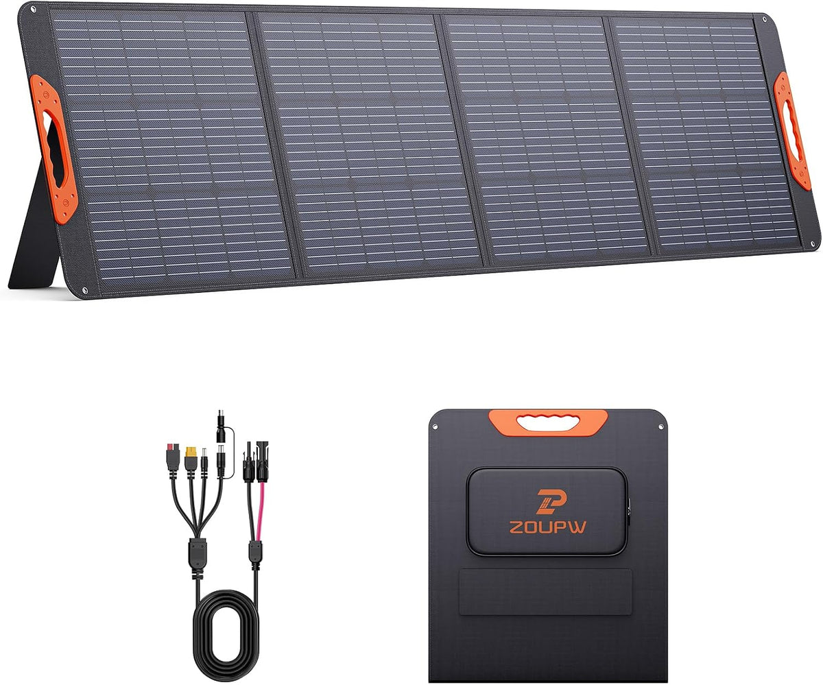 ZOUPW Panel solar portátil de 200W para la central eléctrica | Pane...