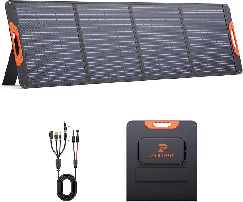 ZOUPW Panel solar portátil de 200W para la central eléctrica | Pane...