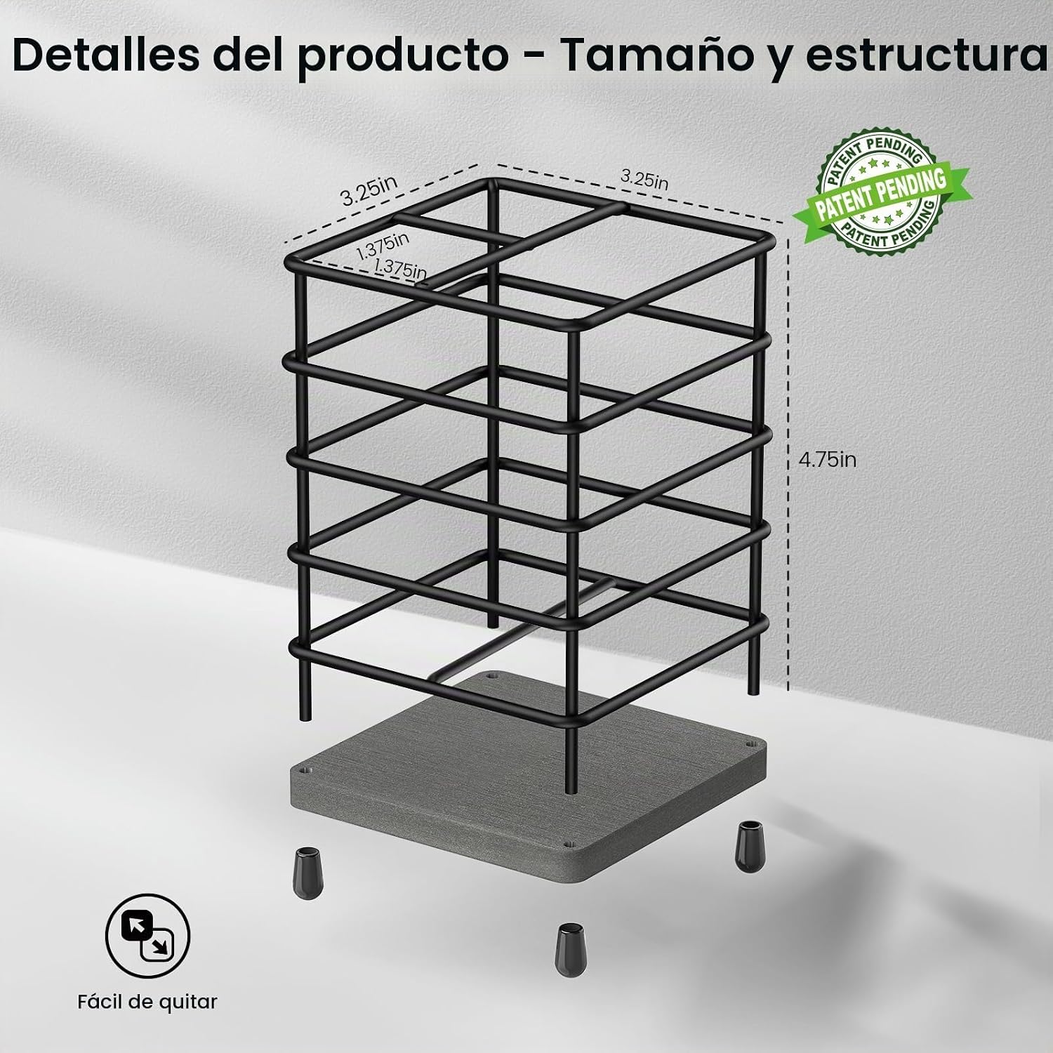 Portacepillos de dientes con alfombrilla de secado rápido, diatomit...